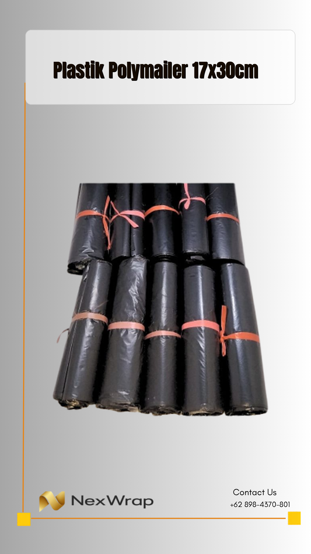 Polymailer Plastik Packing 17x30 Isi 100 Lembar