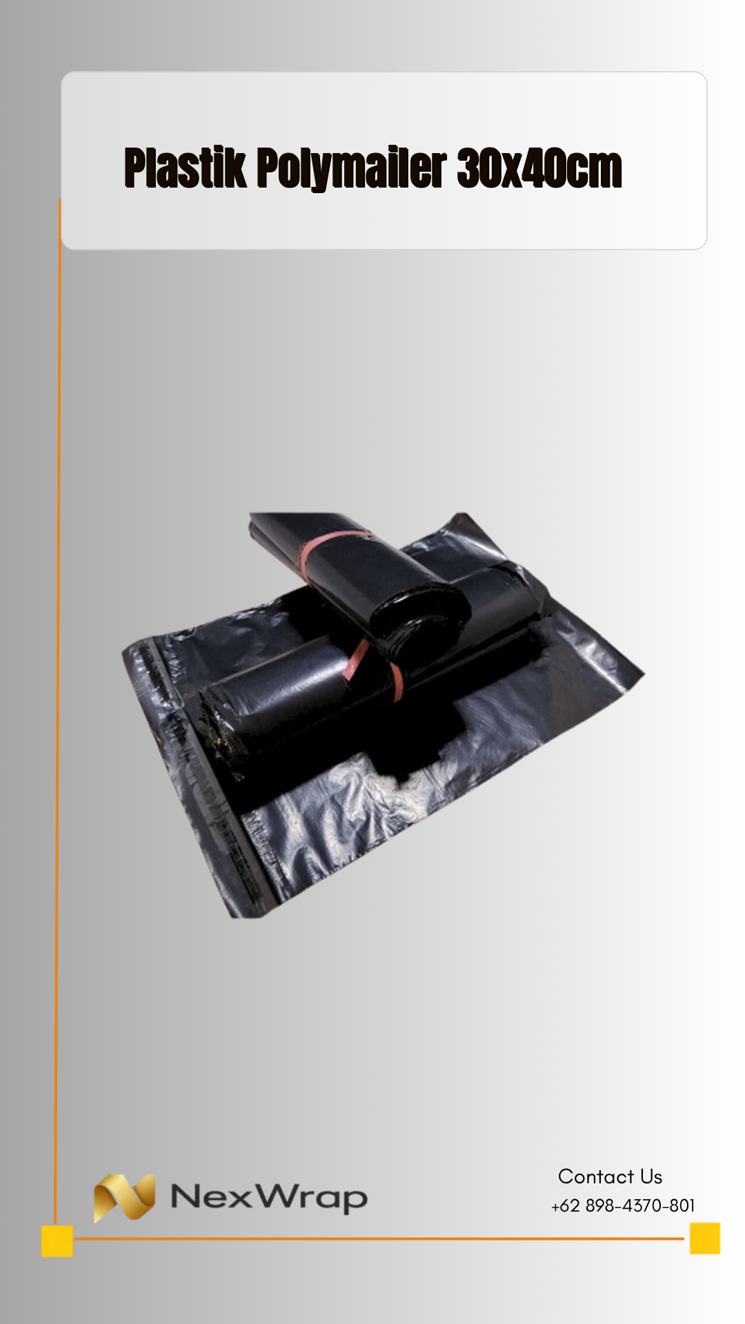 Polymailer Plastik Packing 30x40 Isi 100 Lembar