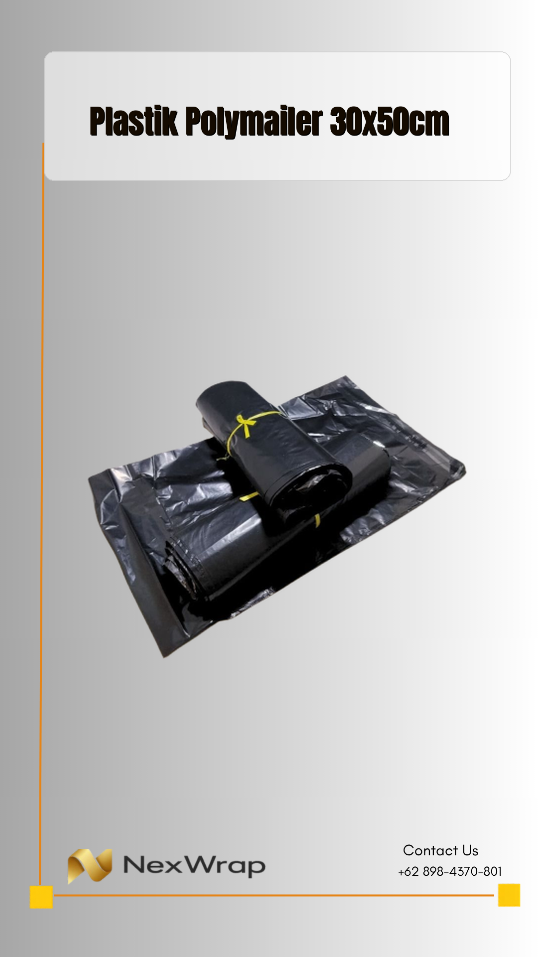 Polymailer Plastik Packing 30x50 Isi 100 Lembar