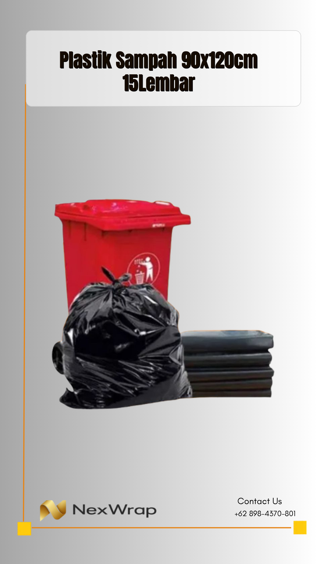 Plastik Sampah Ukuran 90x120 Isi 15 Lembar